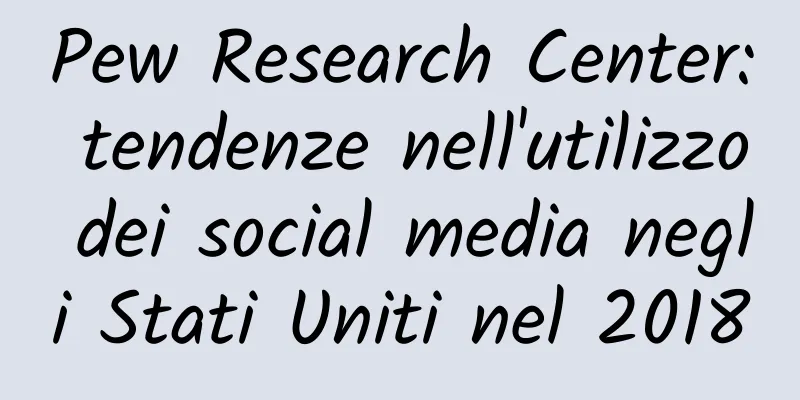 Pew Research Center: tendenze nell'utilizzo dei social media negli Stati Uniti nel 2018