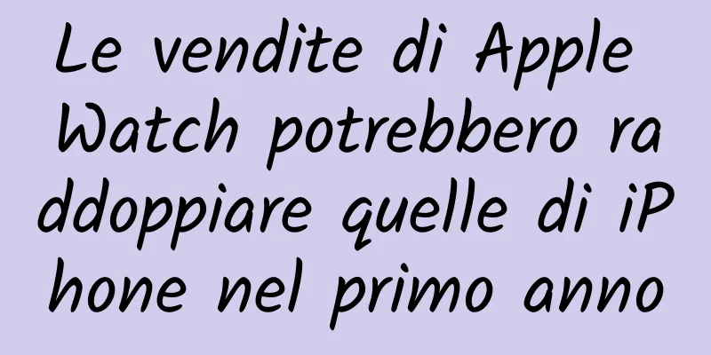 Le vendite di Apple Watch potrebbero raddoppiare quelle di iPhone nel primo anno