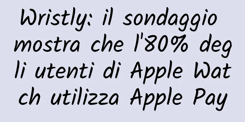 Wristly: il sondaggio mostra che l'80% degli utenti di Apple Watch utilizza Apple Pay