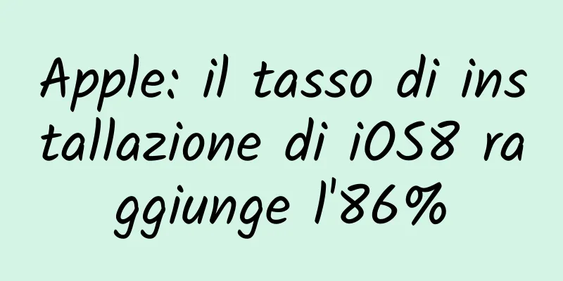 Apple: il tasso di installazione di iOS8 raggiunge l'86%