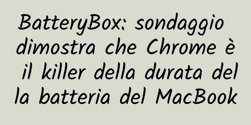 BatteryBox: sondaggio dimostra che Chrome è il killer della durata della batteria del MacBook