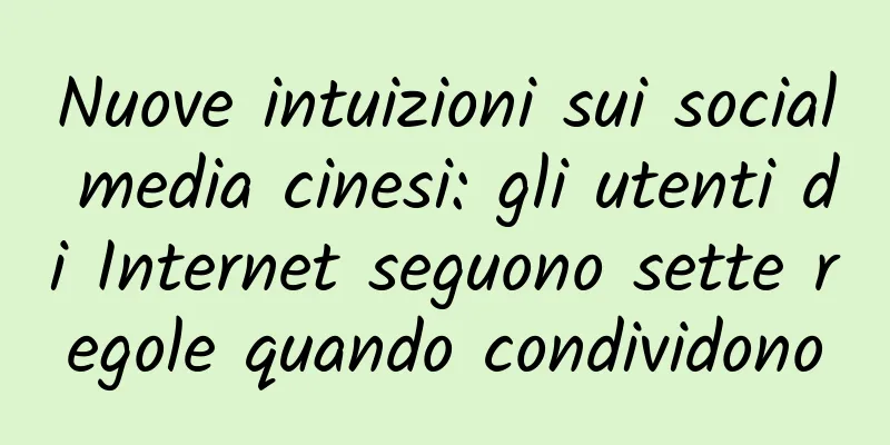 Nuove intuizioni sui social media cinesi: gli utenti di Internet seguono sette regole quando condividono