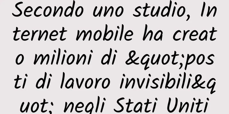 Secondo uno studio, Internet mobile ha creato milioni di "posti di lavoro invisibili" negli Stati Uniti