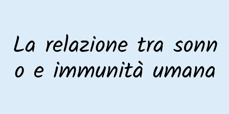 La relazione tra sonno e immunità umana