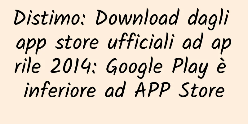 Distimo: Download dagli app store ufficiali ad aprile 2014: Google Play è inferiore ad APP Store