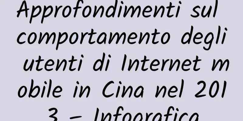 Approfondimenti sul comportamento degli utenti di Internet mobile in Cina nel 2013 – Infografica