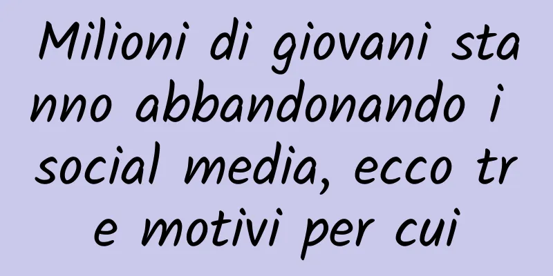 Milioni di giovani stanno abbandonando i social media, ecco tre motivi per cui