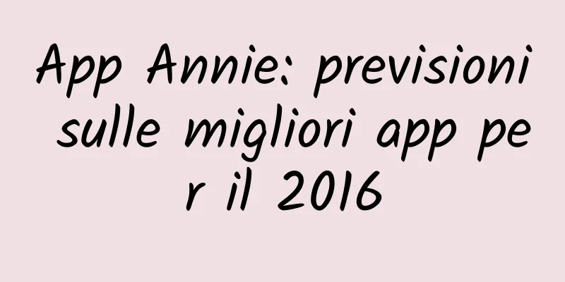 App Annie: previsioni sulle migliori app per il 2016