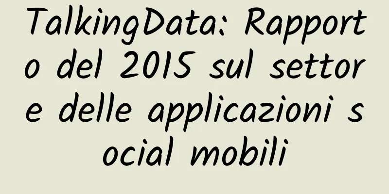 TalkingData: Rapporto del 2015 sul settore delle applicazioni social mobili