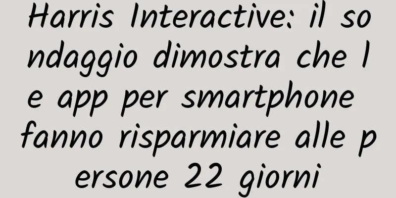 Harris Interactive: il sondaggio dimostra che le app per smartphone fanno risparmiare alle persone 22 giorni