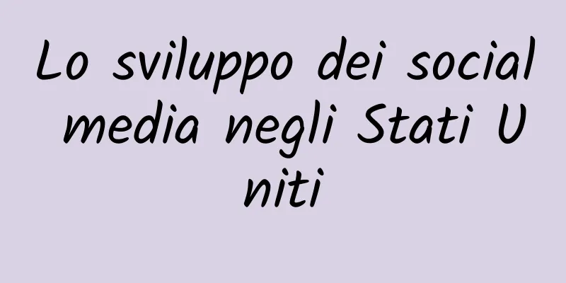 Lo sviluppo dei social media negli Stati Uniti