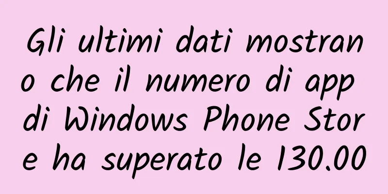 Gli ultimi dati mostrano che il numero di app di Windows Phone Store ha superato le 130.000