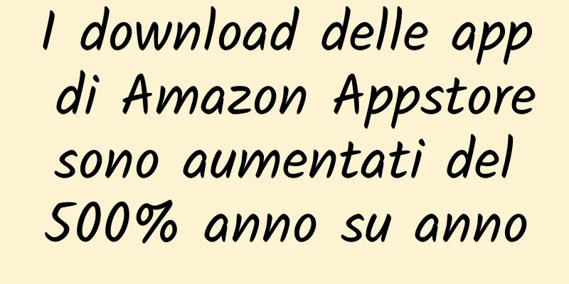 I download delle app di Amazon Appstore sono aumentati del 500% anno su anno