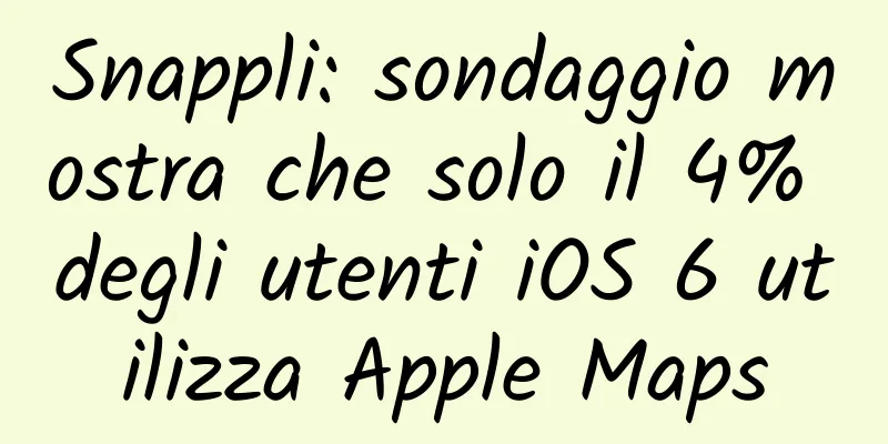 Snappli: sondaggio mostra che solo il 4% degli utenti iOS 6 utilizza Apple Maps