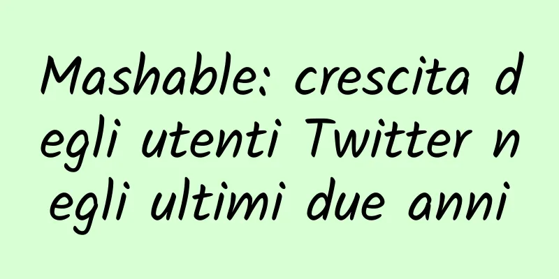 Mashable: crescita degli utenti Twitter negli ultimi due anni