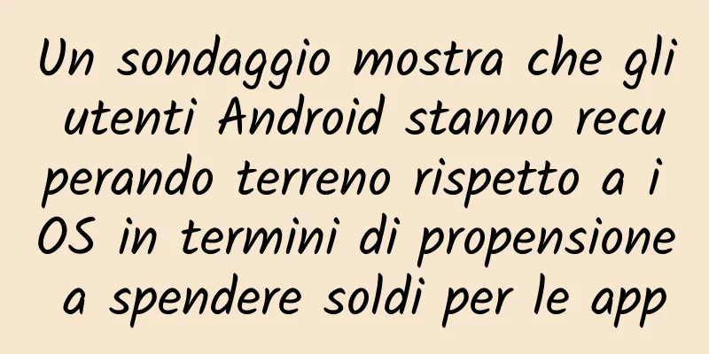 Un sondaggio mostra che gli utenti Android stanno recuperando terreno rispetto a iOS in termini di propensione a spendere soldi per le app