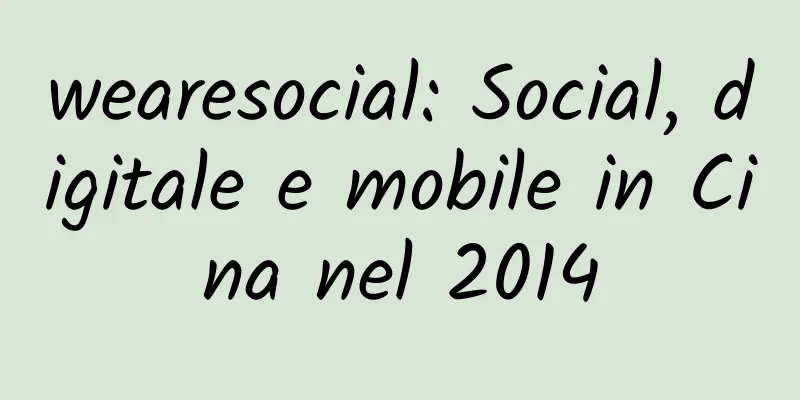 wearesocial: Social, digitale e mobile in Cina nel 2014