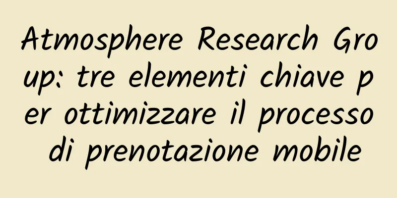 Atmosphere Research Group: tre elementi chiave per ottimizzare il processo di prenotazione mobile