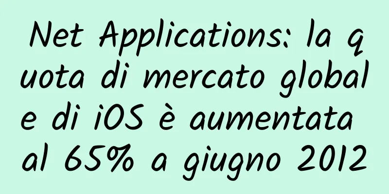 Net Applications: la quota di mercato globale di iOS è aumentata al 65% a giugno 2012