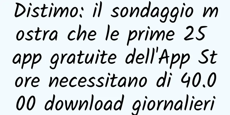 Distimo: il sondaggio mostra che le prime 25 app gratuite dell'App Store necessitano di 40.000 download giornalieri