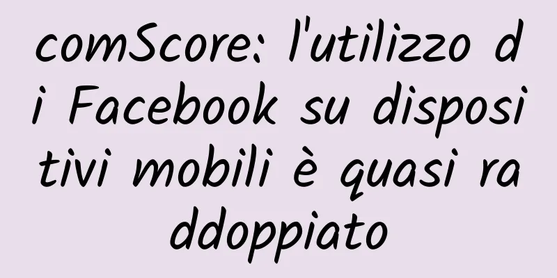 comScore: l'utilizzo di Facebook su dispositivi mobili è quasi raddoppiato