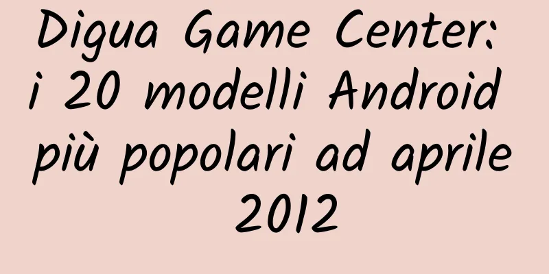 Digua Game Center: i 20 modelli Android più popolari ad aprile 2012