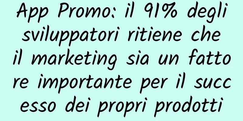 App Promo: il 91% degli sviluppatori ritiene che il marketing sia un fattore importante per il successo dei propri prodotti
