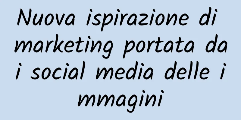 Nuova ispirazione di marketing portata dai social media delle immagini