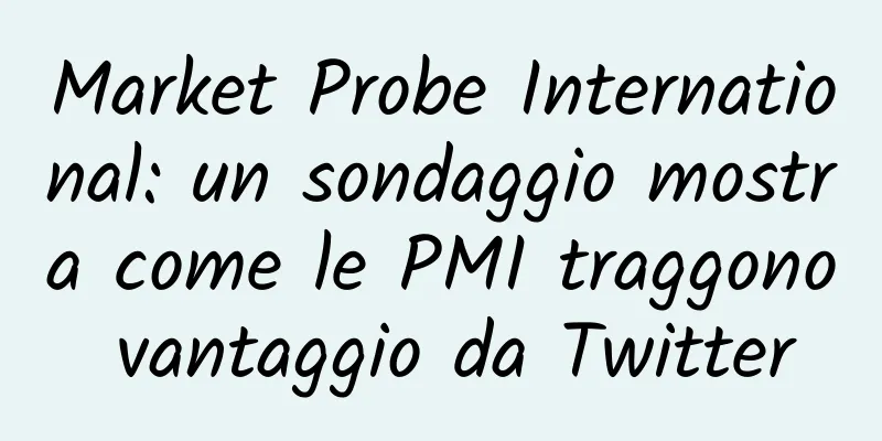 Market Probe International: un sondaggio mostra come le PMI traggono vantaggio da Twitter