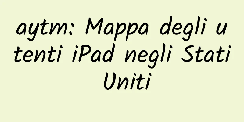 aytm: Mappa degli utenti iPad negli Stati Uniti