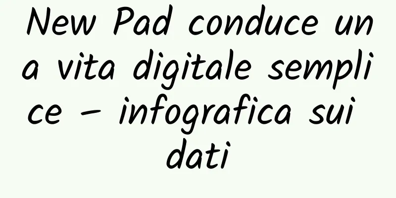 New Pad conduce una vita digitale semplice – infografica sui dati