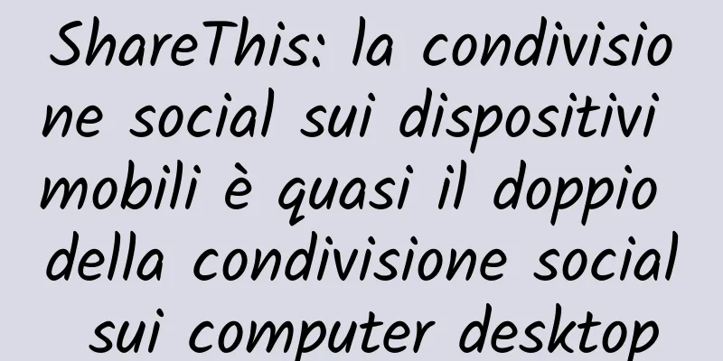 ShareThis: la condivisione social sui dispositivi mobili è quasi il doppio della condivisione social sui computer desktop