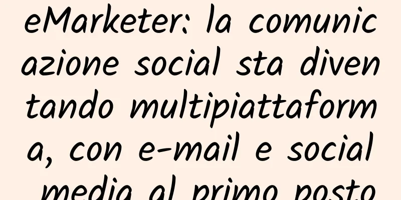 eMarketer: la comunicazione social sta diventando multipiattaforma, con e-mail e social media al primo posto