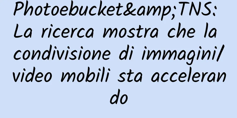 Photoebucket&TNS: La ricerca mostra che la condivisione di immagini/video mobili sta accelerando