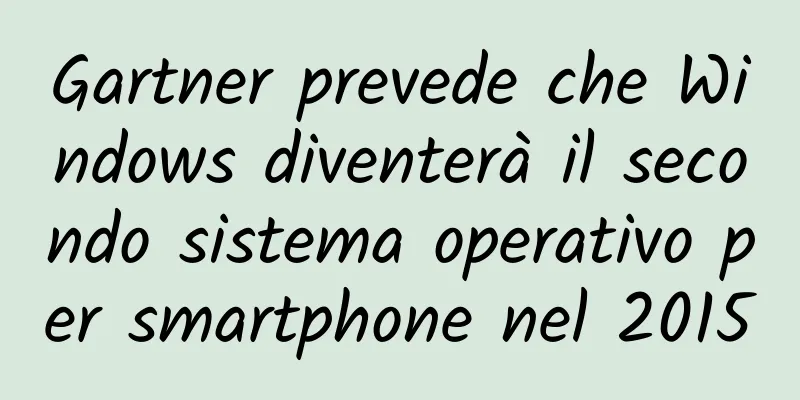 Gartner prevede che Windows diventerà il secondo sistema operativo per smartphone nel 2015