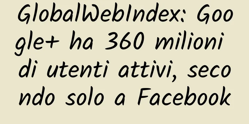 GlobalWebIndex: Google+ ha 360 milioni di utenti attivi, secondo solo a Facebook