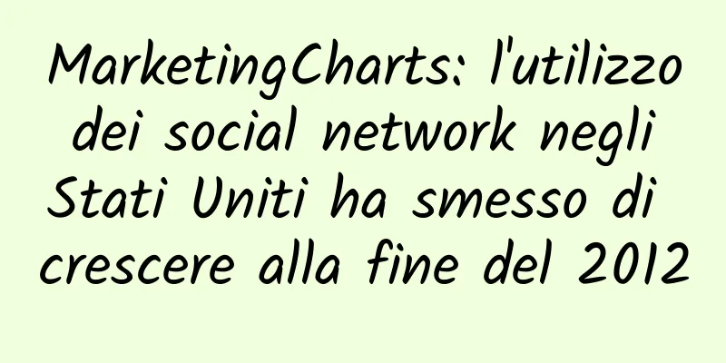 MarketingCharts: l'utilizzo dei social network negli Stati Uniti ha smesso di crescere alla fine del 2012