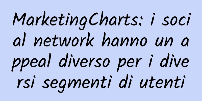 MarketingCharts: i social network hanno un appeal diverso per i diversi segmenti di utenti