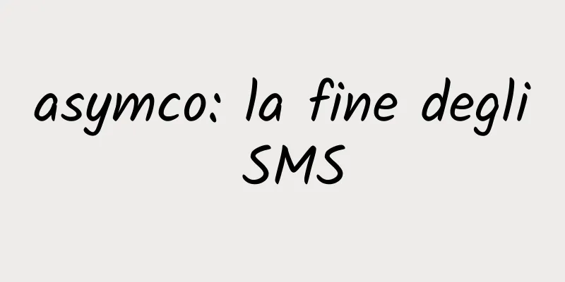 asymco: la fine degli SMS
