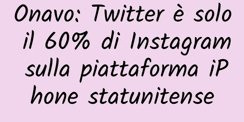 Onavo: Twitter è solo il 60% di Instagram sulla piattaforma iPhone statunitense