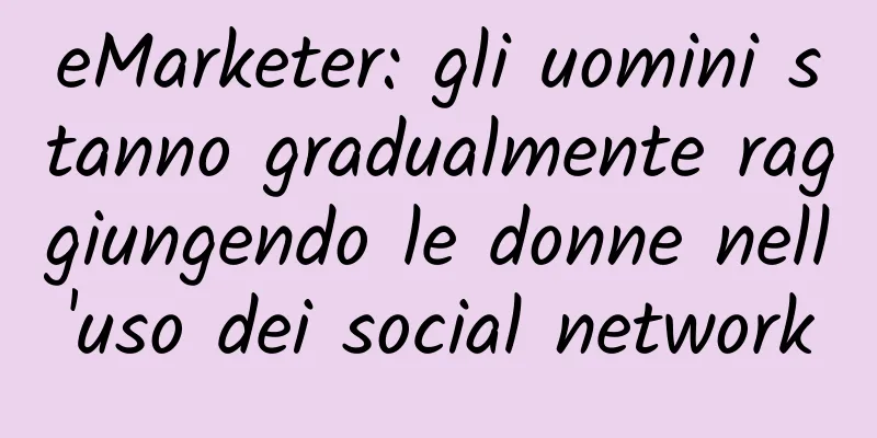 eMarketer: gli uomini stanno gradualmente raggiungendo le donne nell'uso dei social network