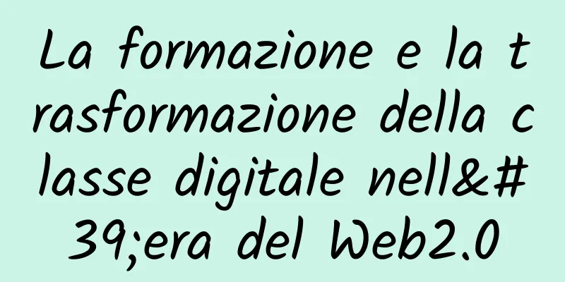 La formazione e la trasformazione della classe digitale nell'era del Web2.0