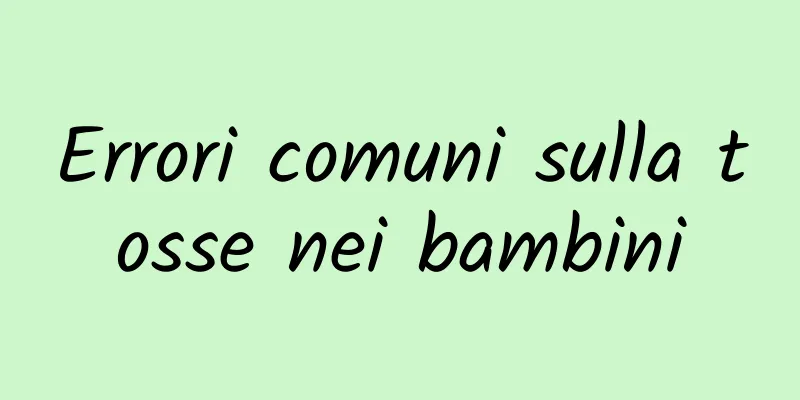 Errori comuni sulla tosse nei bambini