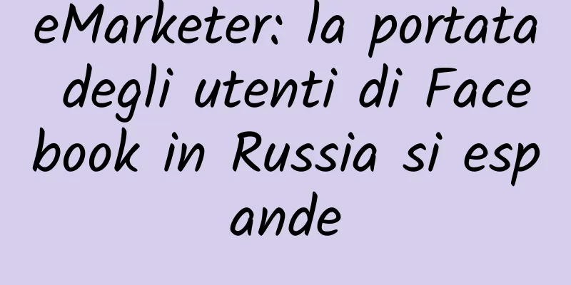 eMarketer: la portata degli utenti di Facebook in Russia si espande