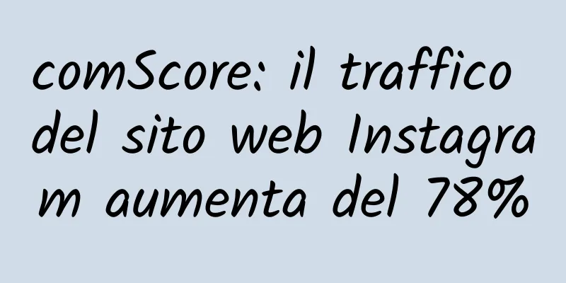comScore: il traffico del sito web Instagram aumenta del 78%