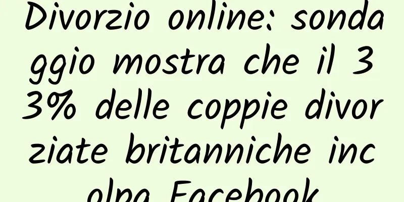 Divorzio online: sondaggio mostra che il 33% delle coppie divorziate britanniche incolpa Facebook