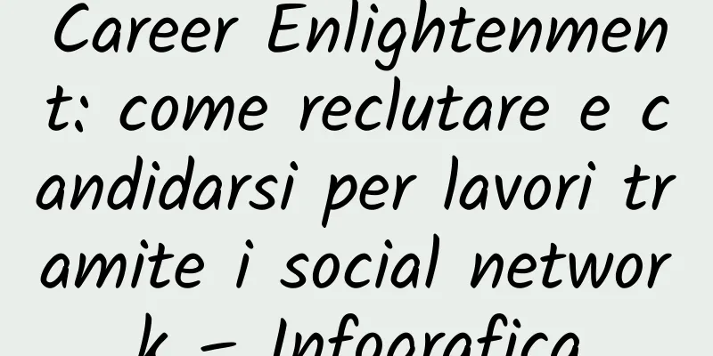 Career Enlightenment: come reclutare e candidarsi per lavori tramite i social network – Infografica