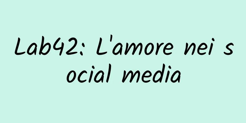 Lab42: L'amore nei social media