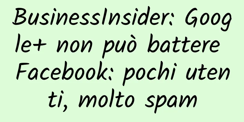 BusinessInsider: Google+ non può battere Facebook: pochi utenti, molto spam