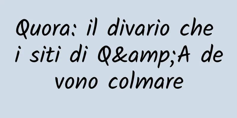 Quora: il divario che i siti di Q&A devono colmare